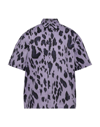 Msgm Shirts In Light Purple