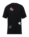 RAF SIMONS RAF SIMONS MAN T-SHIRT BLACK SIZE S COTTON