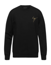 Giuseppe Zanotti Logo-embroidered Cotton Sweatshirt In Black