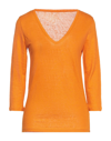 Majestic T-shirts In Orange