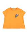 Pinko Up Kids' T-shirts In Orange