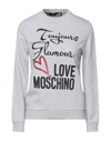 Love Moschino Sweatshirts In Grey