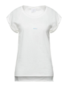 Merci .., Woman T-shirt Ivory Size M Cotton In White