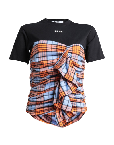 Msgm T-shirts In Black