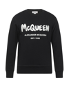 Alexander Mcqueen Graffiti Logo-print Cotton Sweatshirt In Black