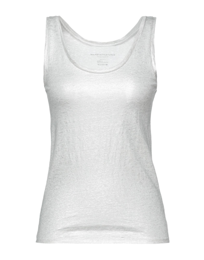 Majestic Tank Tops In Grey