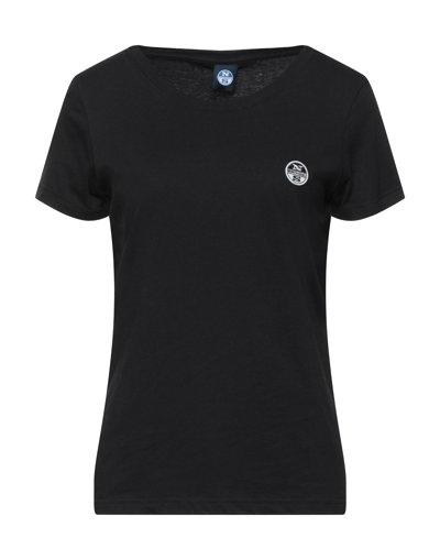 North Sails T-shirts In Black