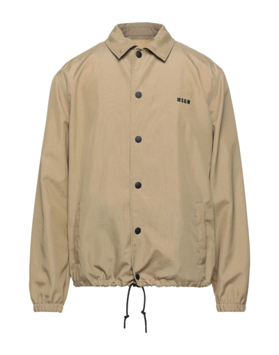 Msgm Jackets In Beige
