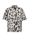 Msgm Shirts In Brown