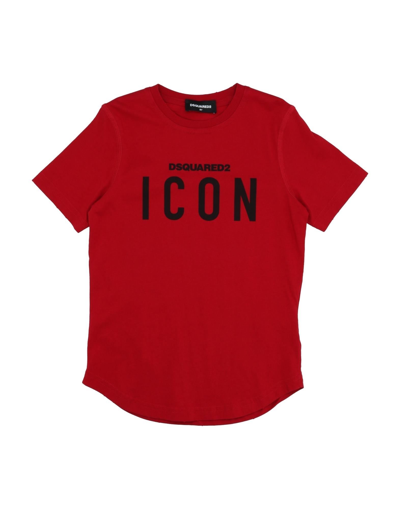 Dsquared2 T-shirts In Brick Red