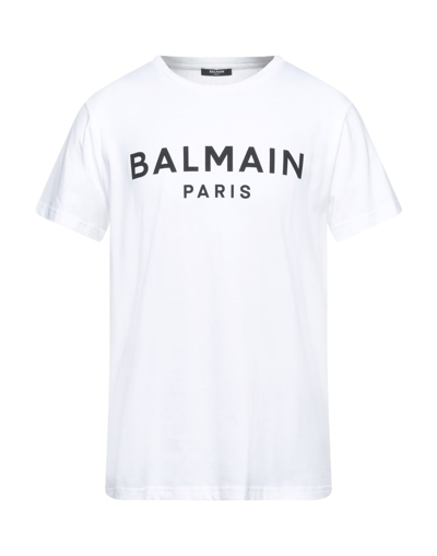 Balmain Man T-shirt White Size Xxl Cotton
