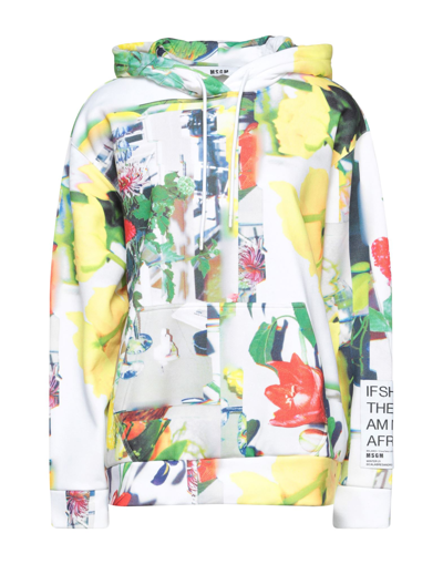 Msgm Sweatshirts In Yellow