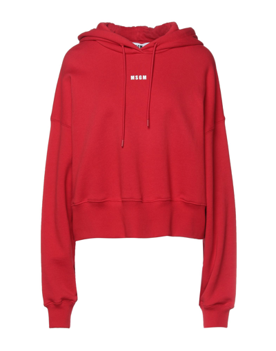 Msgm Sweatshirts In Red