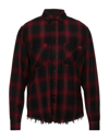 Amiri Shirts In Maroon