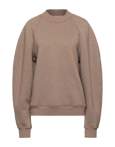 Agolde Sweatshirts In Beige