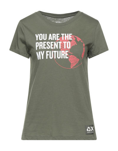 Armani Exchange T-shirts In Green