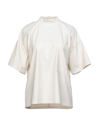 Suoli Woman Blouse Ivory Size 10 Polyester In White