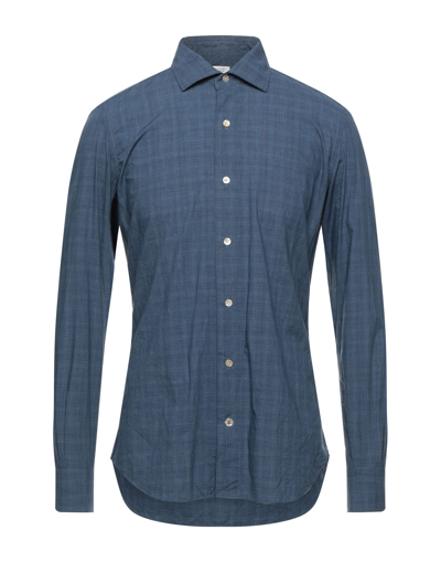 Mazzarelli Shirts In Blue
