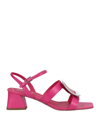 Roger Vivier Sandals In Fuchsia