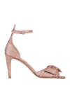 Redv Red(v) Woman Sandals Blush Size 7 Textile Fibers In Pink