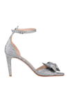 Redv Red(v) Woman Sandals Silver Size 7 Textile Fibers