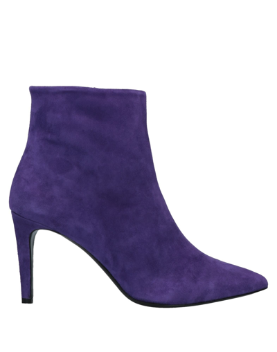 P.a.r.o.s.h Suede Ankle Boots In Purple