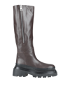 Plan C Knee Boots In Brown