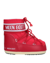 Moon Boot Logo-print Lace-up Snow Boots In Red