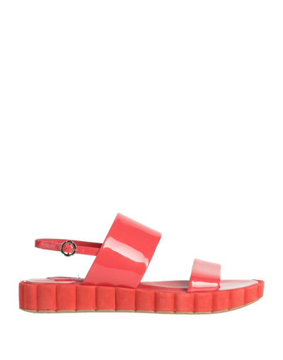 Ferragamo Sandals In Red