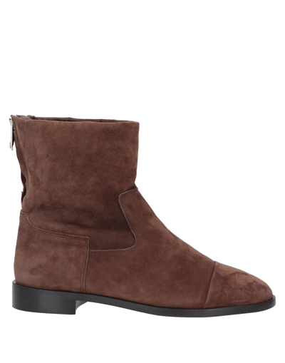 Bougeotte Ankle Boots In Brown