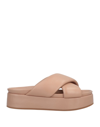 Habille' Italy Sandals In Light Brown
