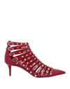 Valentino Garavani Ankle Boots In Red