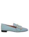 Bally Loafers In Pastel Blue