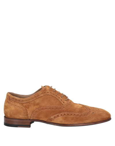 Stefano Branchini Lace-up Shoes In Tan
