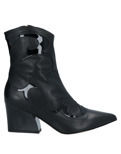 Tibi Ankle Boots In Black