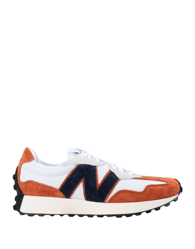 New Balance 327 Leather Sneaker In White