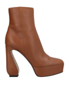 Sergio Rossi Ankle Boots In Brown