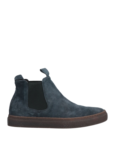 Pawelk's Ankle Boots In Slate Blue