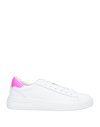 MSGM MSGM WOMAN SNEAKERS WHITE SIZE 6 SOFT LEATHER