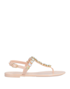 Stuart Weitzman Toe Strap Sandals In Pink