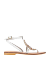 Tosca Blu Toe Strap Sandals In White