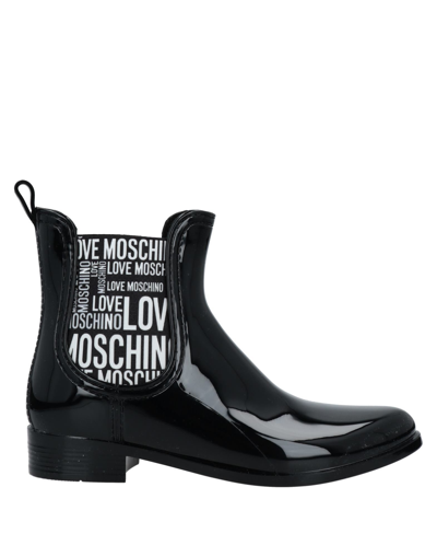Love Moschino Ankle Boots In Black