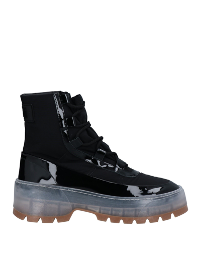 Msgm Ankle Boots In Black