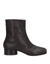 Maison Margiela Ankle Boots In Dark Brown