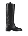 Sergio Rossi Knee Boots In Black