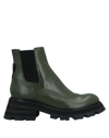 Alexander Mcqueen Ankle Boots In Green