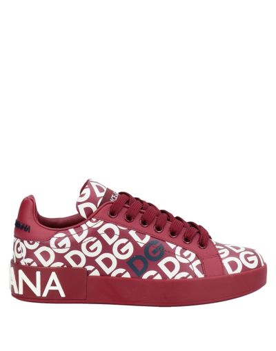 Dolce & Gabbana Sneakers In Red