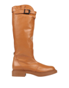 Janet & Janet Knee Boots In Brown