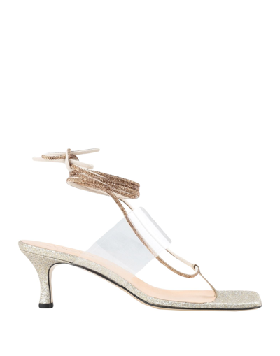 Mychalom Toe Strap Sandals In Grey