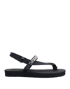 Giuseppe Zanotti Toe Strap Sandals In Black